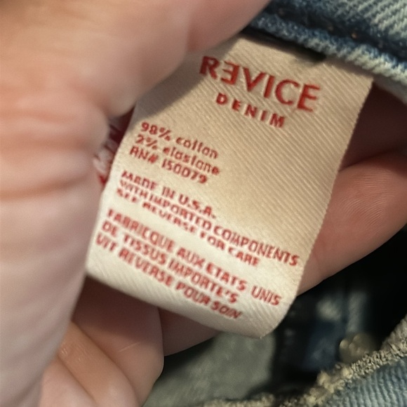 Revice Denim Viper Jeans Size 30 Women’s Crossover Waistline - Picture 12 of 15